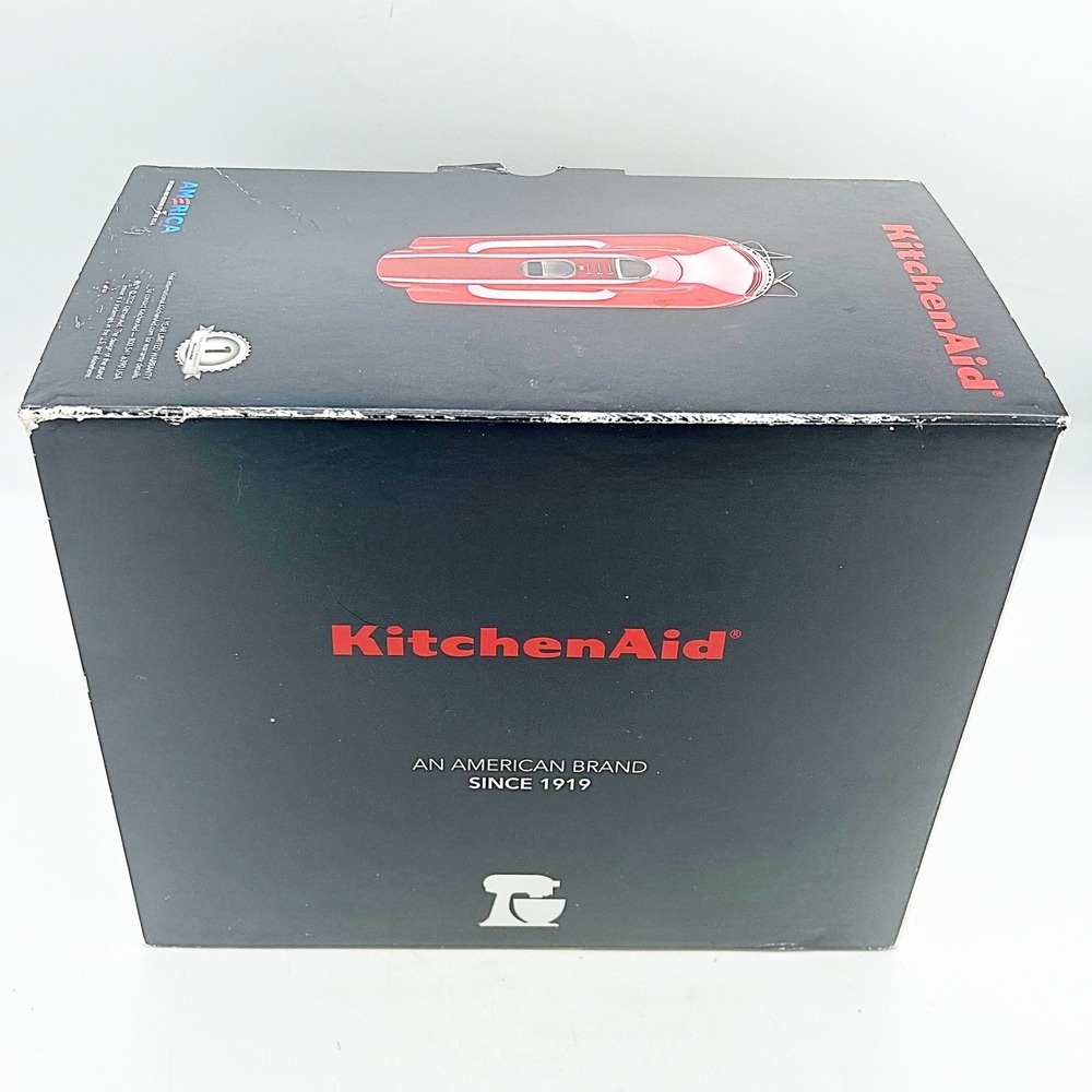 KitchenAid Hand Mixer Red 3 Speed Ultra Power KHM312ER no beaters - Picture 3 of 10